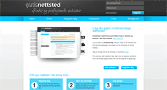 Desktop Screenshot of gratisnettsted.com